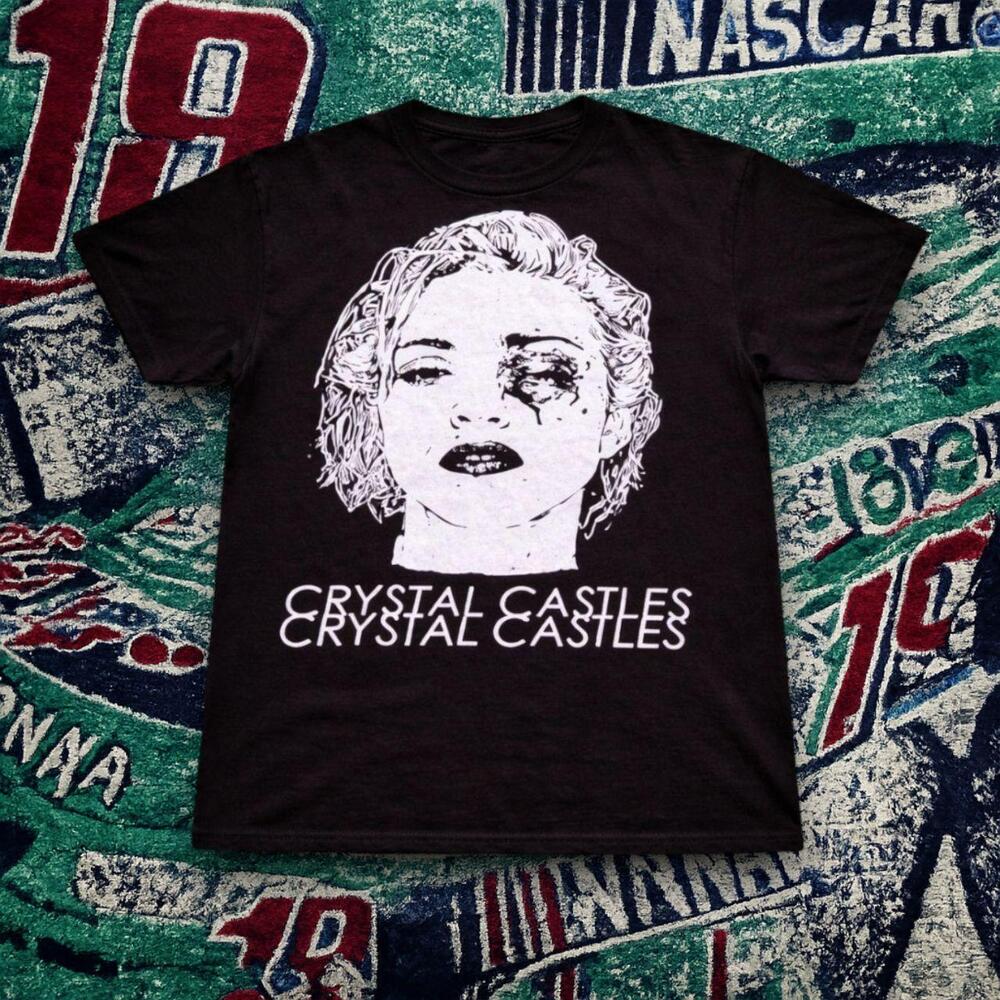 Crystal Castles Graphic Tee Black Unisex Y2K